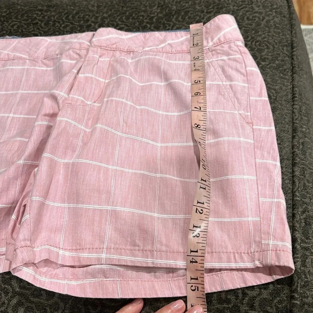GH Bass & Co Shorts Womens 8Pink Plaid Chino Mid Rise Pockets Outdoor Adult - Picture 5 of 5